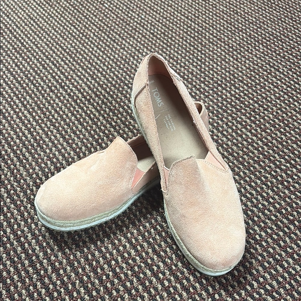 Toms Pink Espadrilles Slip-On Shoes